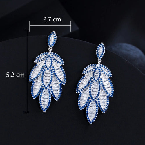 Romantic Leaves Drop Earrings - Sweetheart Jewel