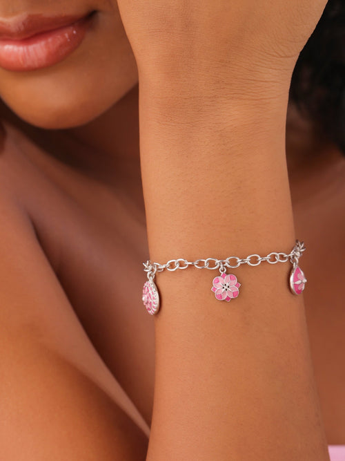 Rose Garden Charm Bracelet - Sweetheart Jewel