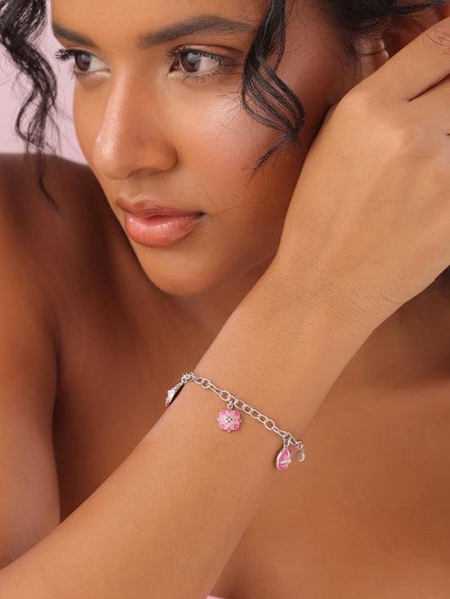 Rose Garden Charm Bracelet - Sweetheart Jewel