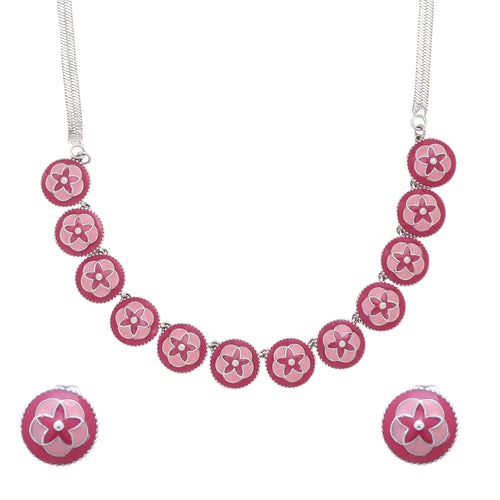 Rose Garden Necklace and Earrings Set - Sweetheart Jewel
