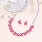 Rose Garden Necklace and Earrings Set - Sweetheart Jewel