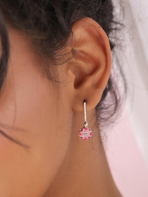 Rose Mosaic Drop Earrings - Sweetheart Jewel