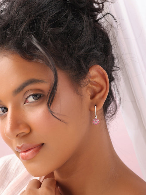 Rose Mosaic Drop Earrings - Sweetheart Jewel