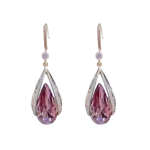 Shine Lady Water Droplets Drop Earrings - Sweetheart Jewel