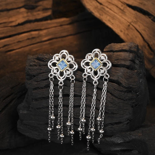 Silver Moon Sterling Silver Chandelier Earrings - Sweetheart Jewel