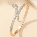 Snake Cubic Zirconia Bracelet - Sweetheart Jewel