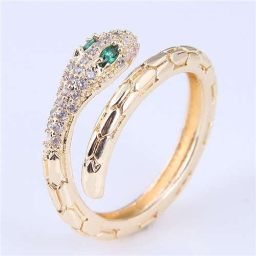 Snake Design Open - end Ring - Sweetheart Jewel