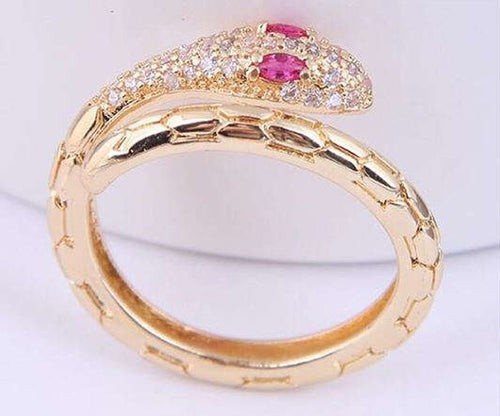 Snake Design Open - end Ring - Sweetheart Jewel