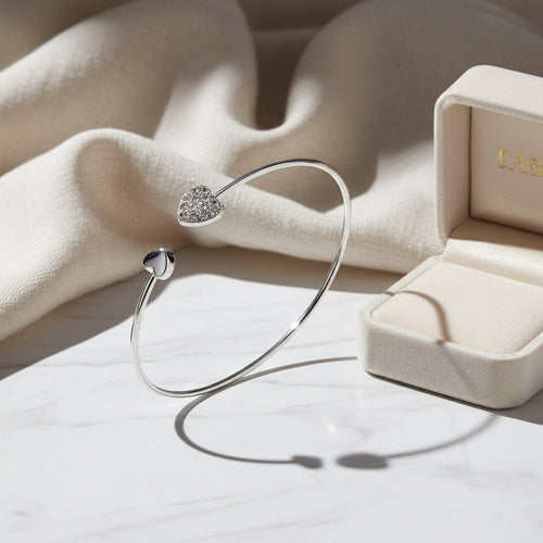 Sparkle Heart Radiance Bracelet - Sweetheart Jewel