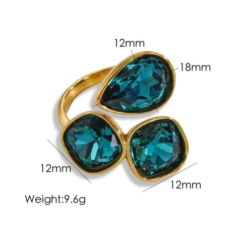 Spectrum of Charm Open Rings - Sweetheart Jewel
