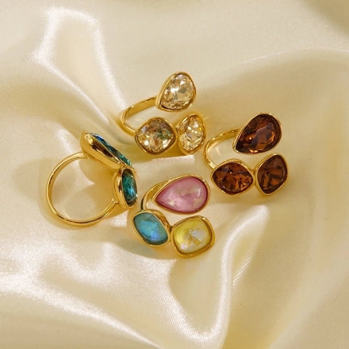 Spectrum of Charm Open Rings - Sweetheart Jewel