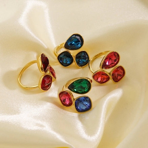 Spectrum of Charm Open Rings - Sweetheart Jewel