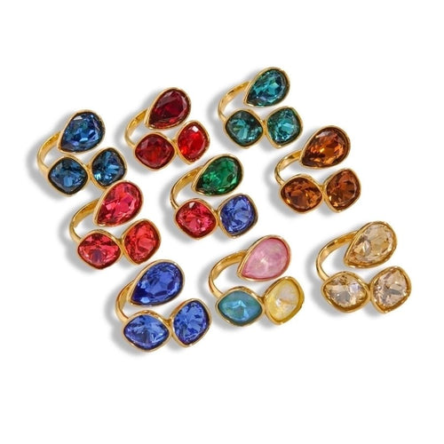 Spectrum of Charm Open Rings - Sweetheart Jewel
