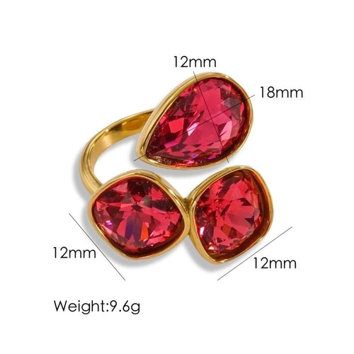 Spectrum of Charm Open Rings - Sweetheart Jewel