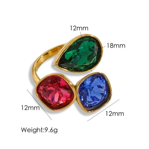 Spectrum of Charm Open Rings - Sweetheart Jewel