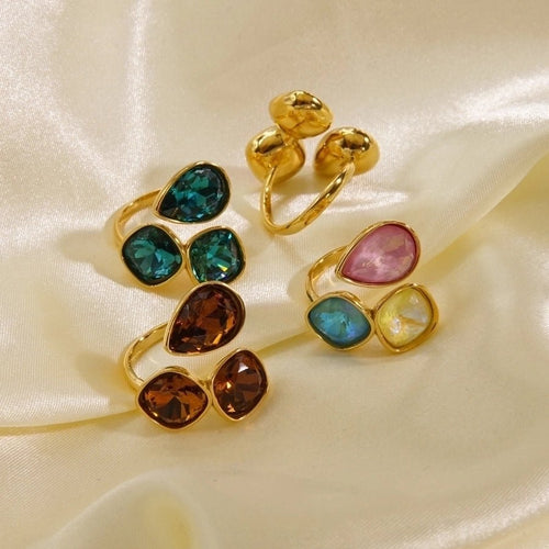 Spectrum of Charm Open Rings - Sweetheart Jewel