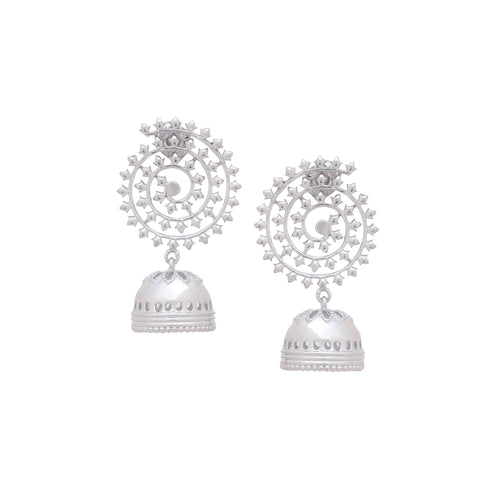 Spiral Serenity Jhumka Earrings - Sweetheart Jewel