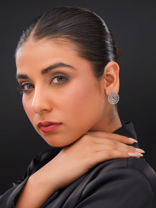 Spiral Serenity Stud Earrings - Sweetheart Jewel