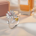 Sweet Flower and Bee Ring - Sweetheart Jewel