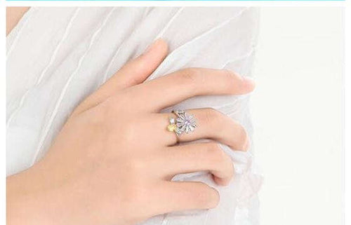 Sweet Flower and Bee Ring - Sweetheart Jewel