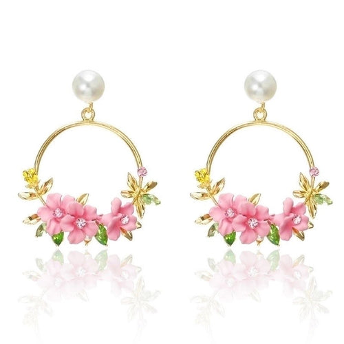 Sweet Flowers Beads Earrings - Sweetheart Jewel