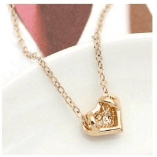 Sweet Heart 18K Rose Gold Pendant Necklace - Sweetheart Jewel
