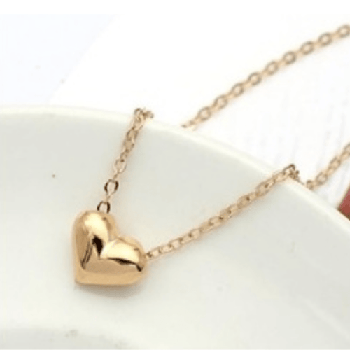 Sweet Heart 18K Rose Gold Pendant Necklace - Sweetheart Jewel