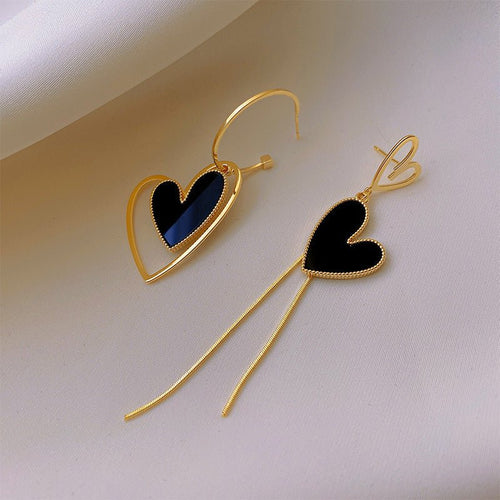 Tassel Love Heart Earrings - Sweetheart Jewel