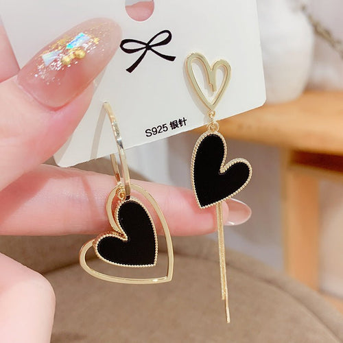 Tassel Love Heart Earrings - Sweetheart Jewel