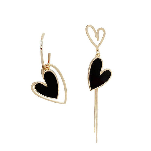 Tassel Love Heart Earrings - Sweetheart Jewel