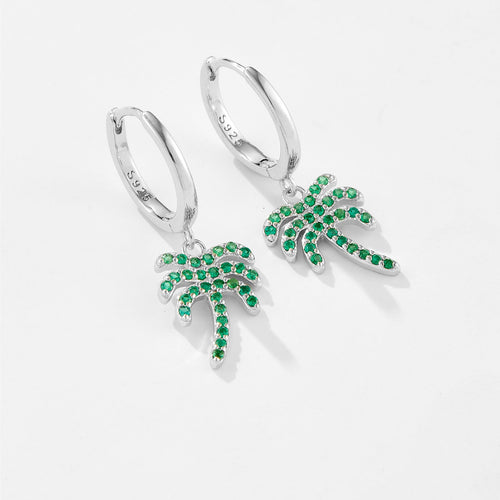 Tree Drop Sterling Silver Earrings - Sweetheart Jewel