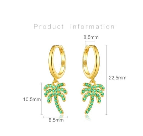 Tree Drop Sterling Silver Earrings - Sweetheart Jewel