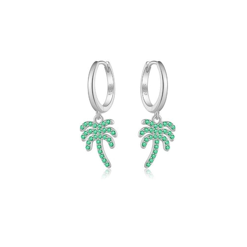 Tree Drop Sterling Silver Earrings - Sweetheart Jewel