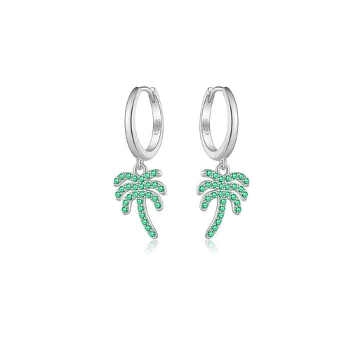 Tree Drop Sterling Silver Earrings - Sweetheart Jewel