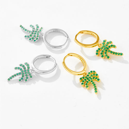 Tree Drop Sterling Silver Earrings - Sweetheart Jewel