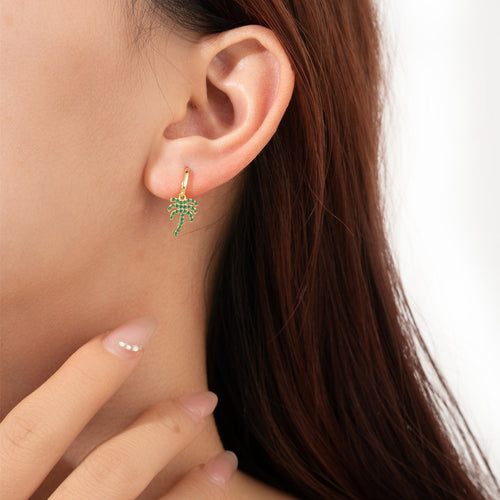 Tree Drop Sterling Silver Earrings - Sweetheart Jewel