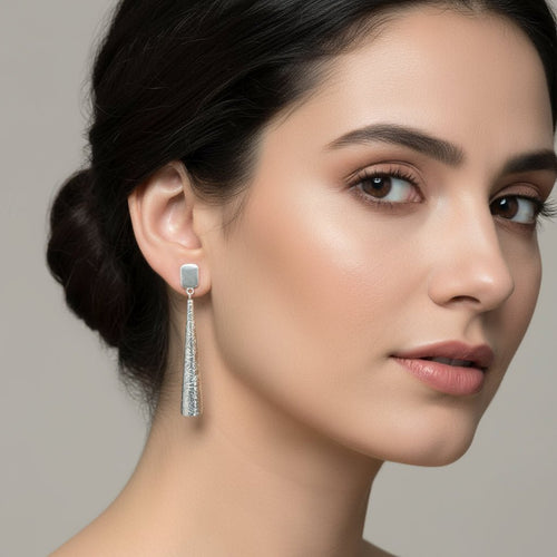 Twilight Grace Silver Earrings - Sweetheart Jewel