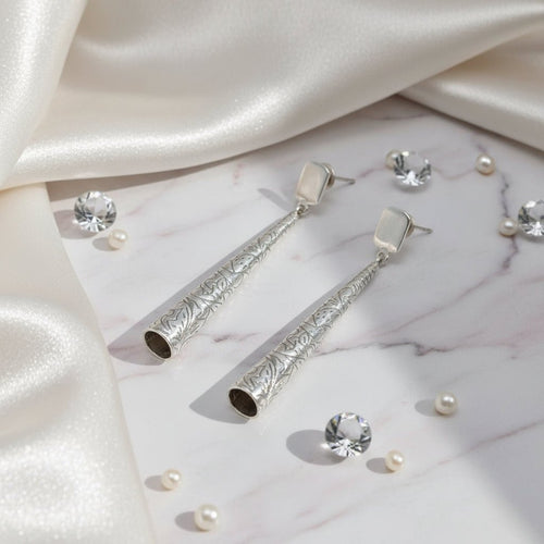 Twilight Grace Silver Earrings - Sweetheart Jewel