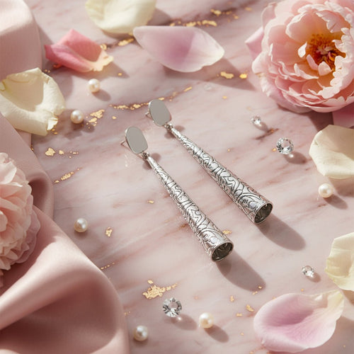 Twilight Grace Silver Earrings - Sweetheart Jewel