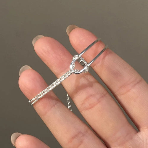 Urban Chic Double - Link Silver Bracelet - Sweetheart Jewel