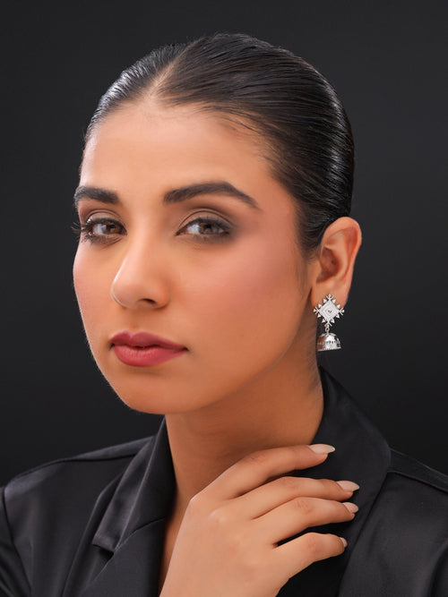 Wisdom Gaze Jhumka Earrings - Sweetheart Jewel