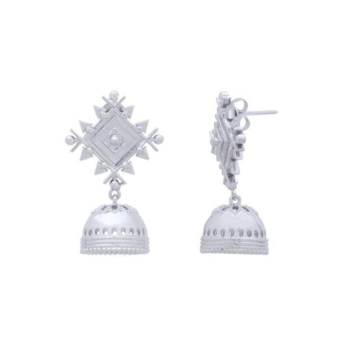 Wisdom Gaze Jhumka Earrings - Sweetheart Jewel