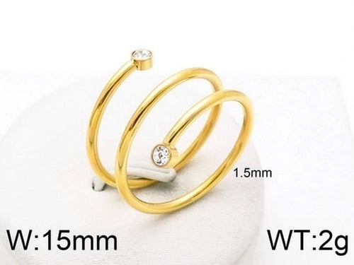 Zircon 18K Gold Plated Rings - Sweetheart Jewel
