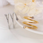 Zircon 18K Gold Plated Rings - Sweetheart Jewel