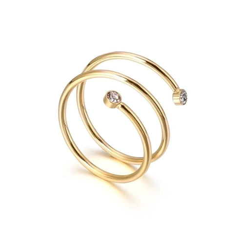 Zircon 18K Gold Plated Rings - Sweetheart Jewel