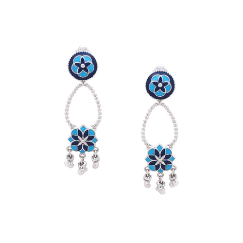 Blooming Mosaic Chandelier Earrings