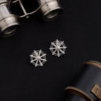 Dharma Wheel Stud Earrings