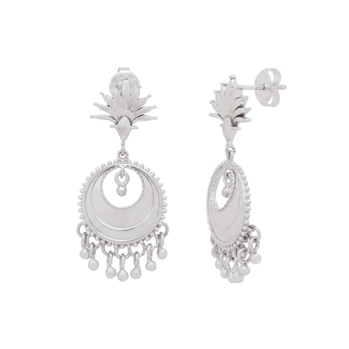 Moonlit Crescent Dangler Earrings