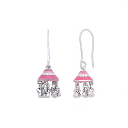 Rose Twilight Turret Jhumka Earrings