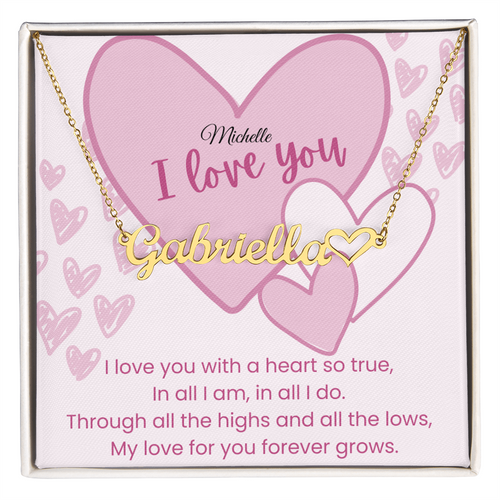 SweetHeart Name Necklace